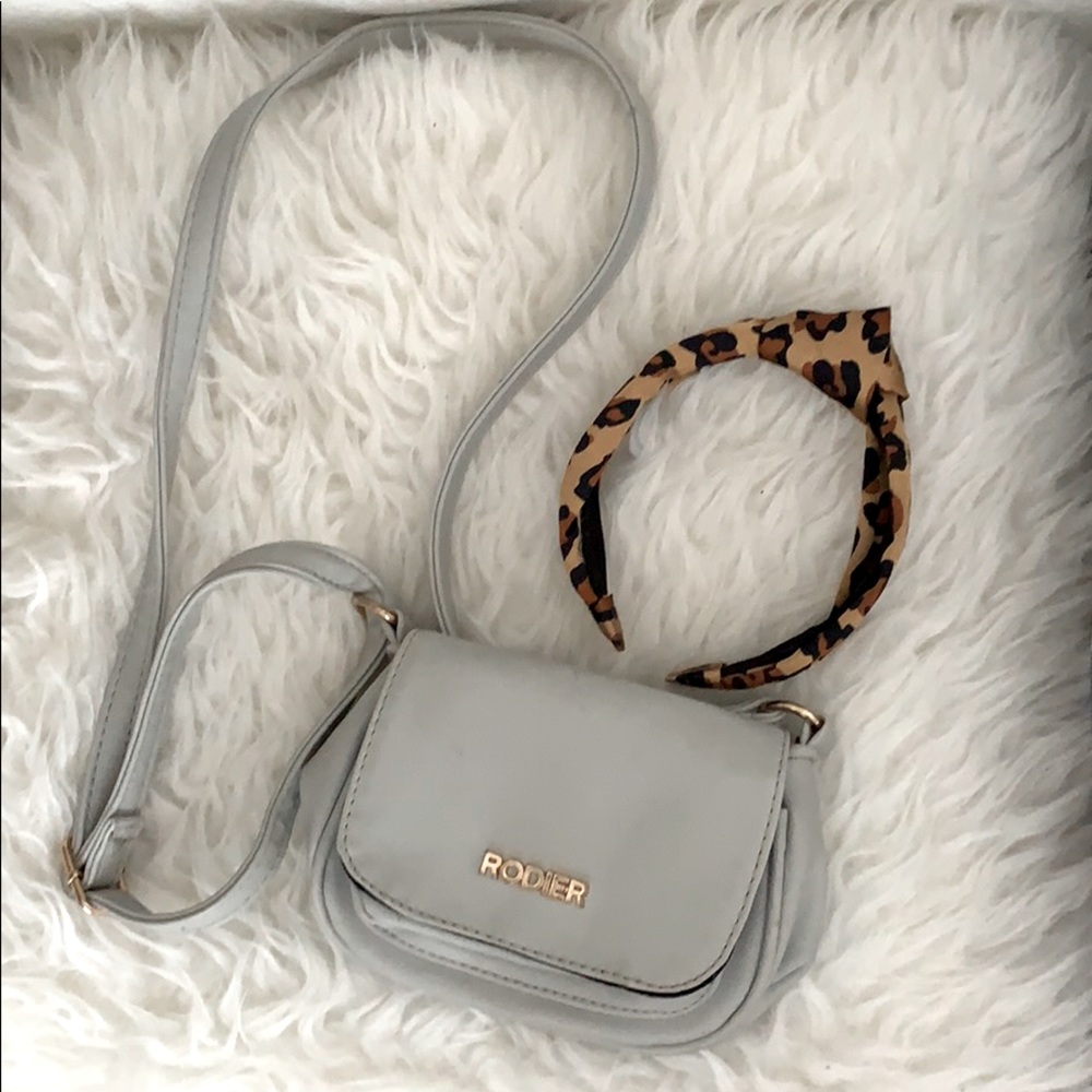 Rodier Paris Vintage Mini Crossbody Bag Purse Gold